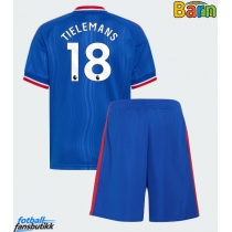Manchester United Youri Tielemans #18 Bortedraktsett Barn 2026-27 Kortermet (+ Korte bukser)